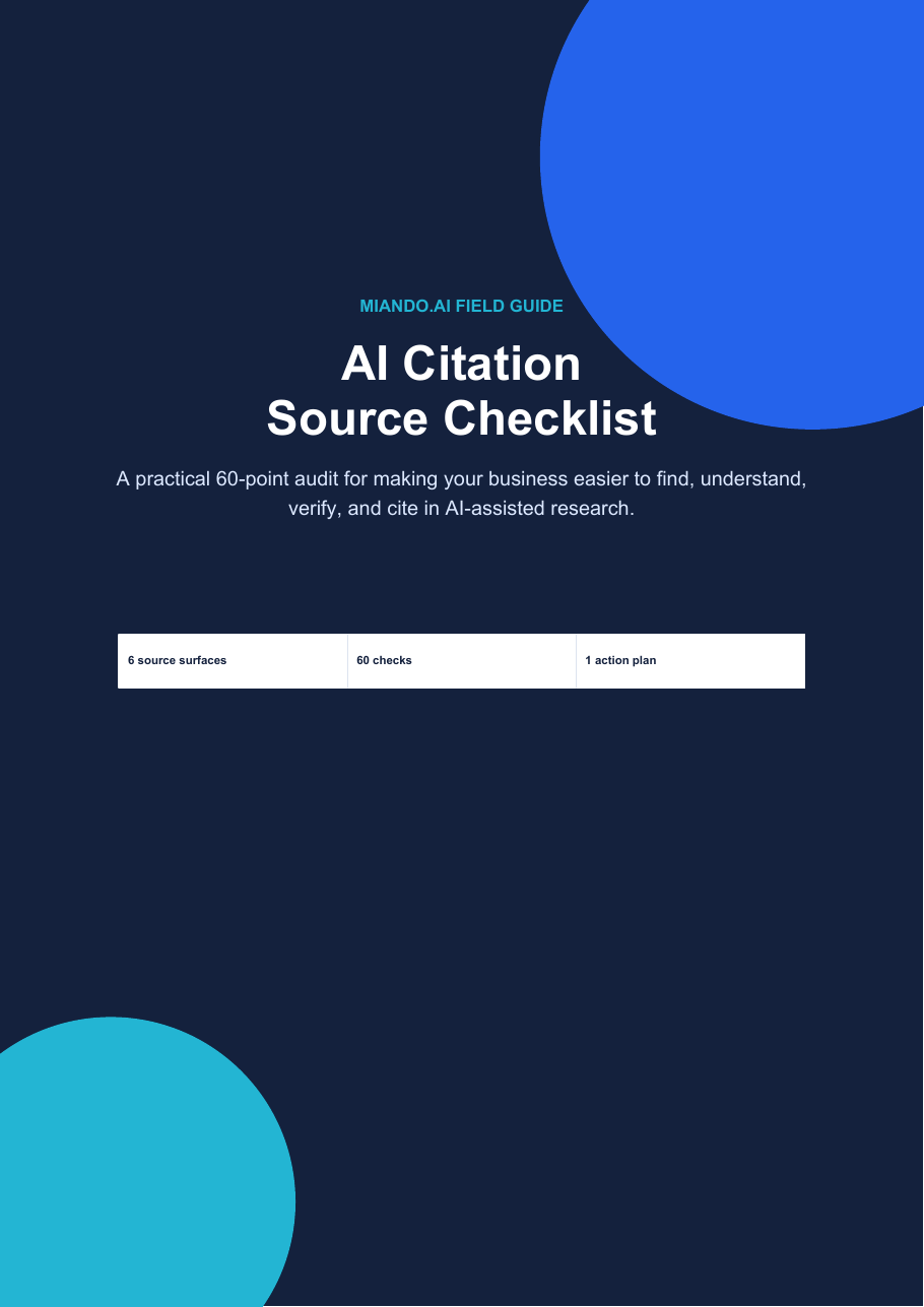 AI Citation Source Checklist cover