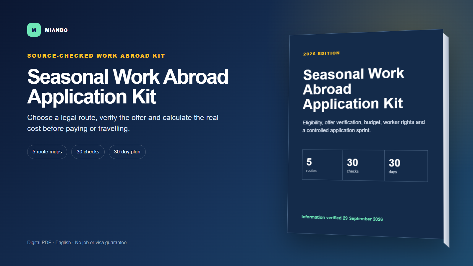 Seasonal Work Abroad Application Kit preview